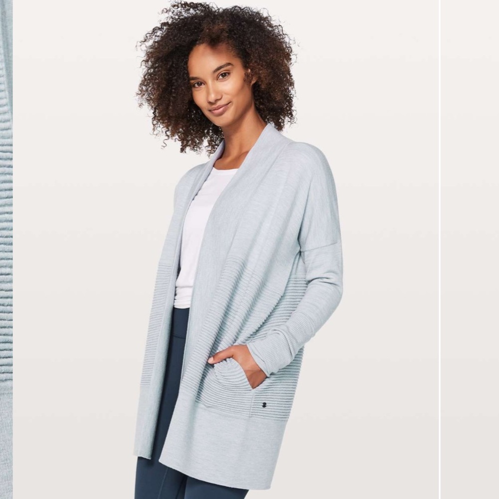 Lululemon Sit In Lotus Wrap II - Heathered Starlight - 8